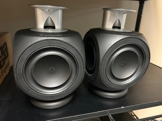 B&O Beolab 3 Speakers w/Table Hoops & Floor Stands - Image 1